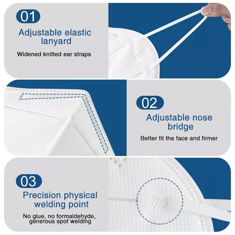 FFP2 Masker kopen Gecertificeerd (KN95) 1 verstelbaar masker