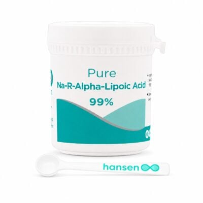 Hansen Na-R alfa-liponzuur poeder 99+% met maatlepel