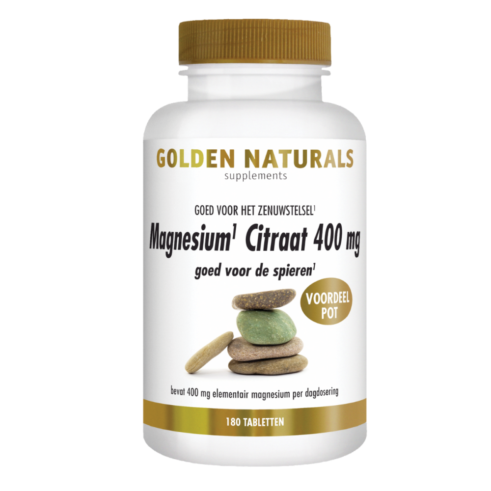 Golden Naturals Citrate de Magnésium 400mg