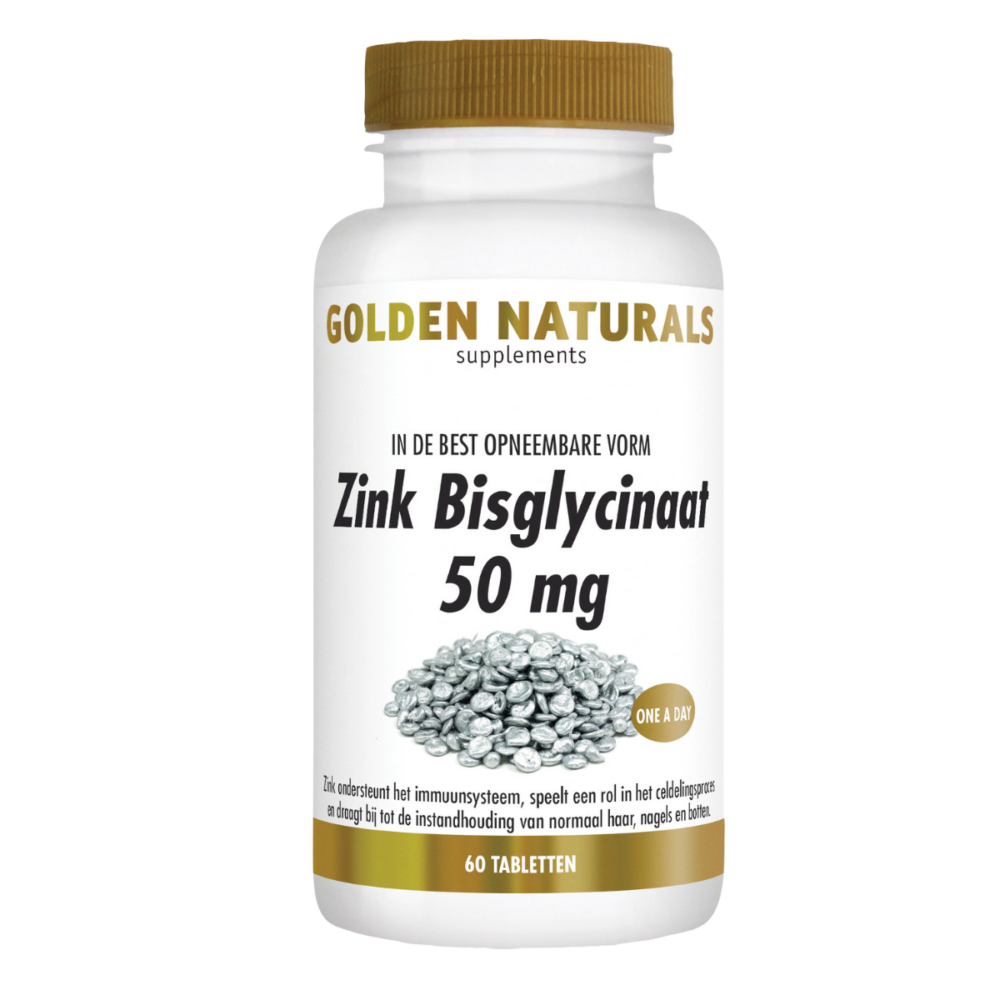 Golden Naturals Sinkki-bisglysinaatti 50 mg